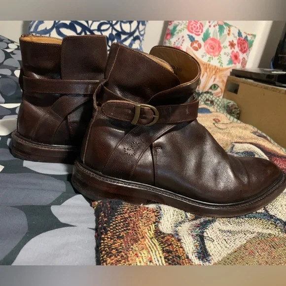 Mens Sweeney leather boots - Picture 4 of 10